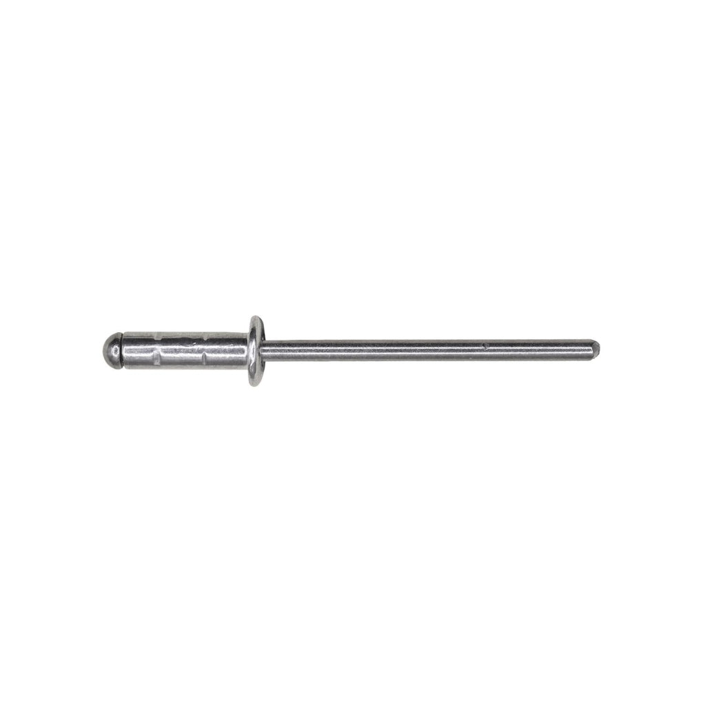 Auveco 22089 GM Specialty Rivet, Aluminum & Stainless Steel, 5/32in. Diameter , 9/32in. Flange, 11/64-11/32in. Grip