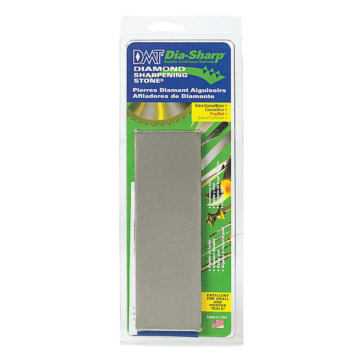 DMT - D6FC - Dia-Sharp 6 In. D X 6 In. L Diamond Double-Sided Bench Stone 600 Grit 1 Piece