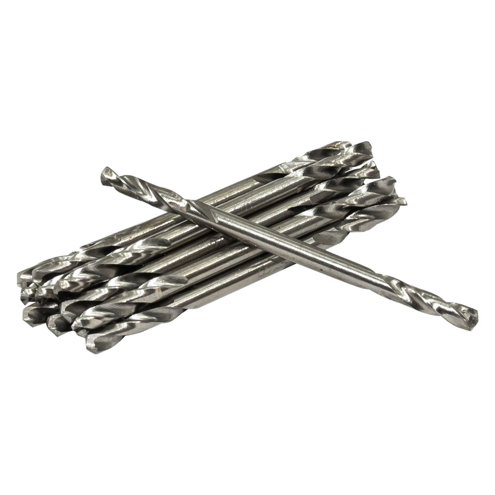 AES 221-12 1/8in. Double End HSS Stubby Drill Bits Carded