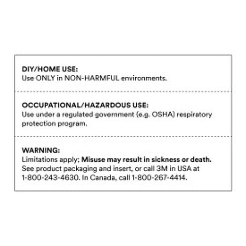 3M 8200H3-DC N95 Sanding and Fiberglass Cup Disposable Respirator 8200 White 3 pk