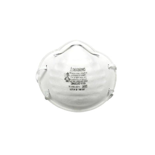 3M 8200H10-DC N95 Sanding and Fiberglass Respirator White 10 pc