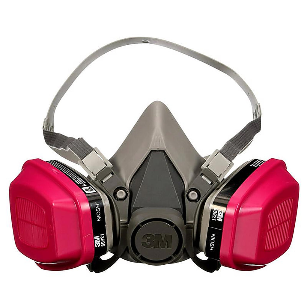 3M 65021H1-DC P100 Multi-Purpose Half Face Respirator Valved Multicolored M 1 pc