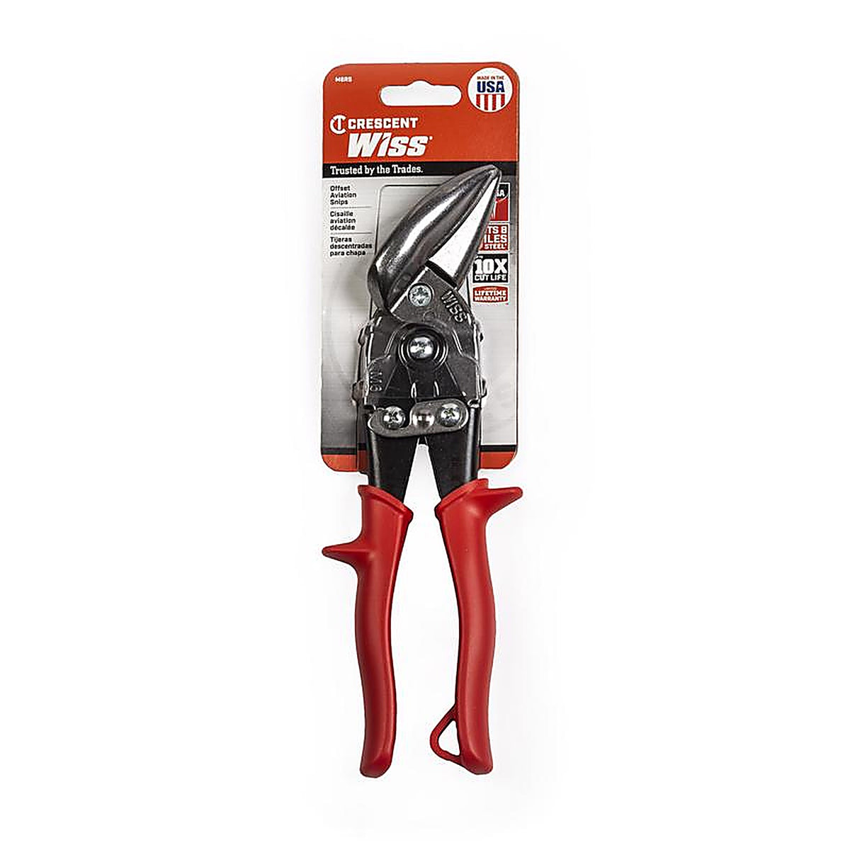 Crescent - M6R - Wiss 9-1/4 In. Stainless Steel Left Offset Snips 18 Ga. 1 Pack