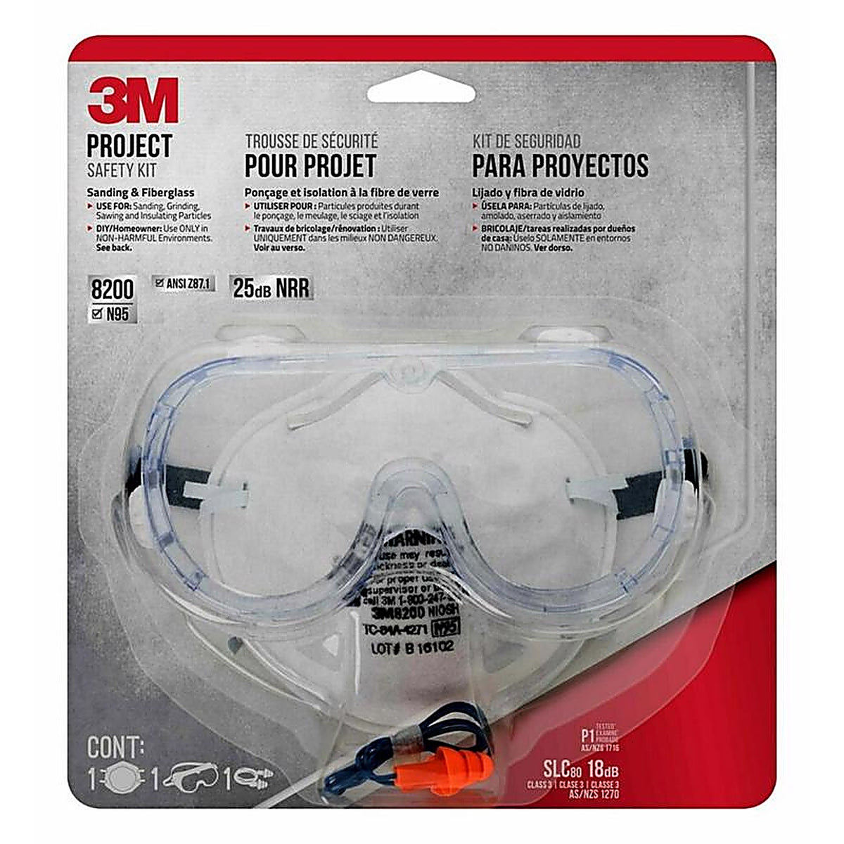 3M PROJECTH1-DC Clear Lens Clear Frame 1 pc