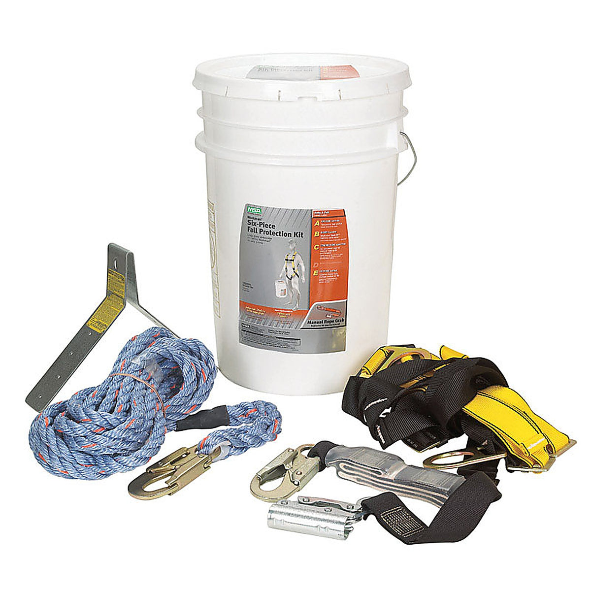 Safety Works 10095901 Unisex Polyester Fall Protection Kit Assorted 1/pc.