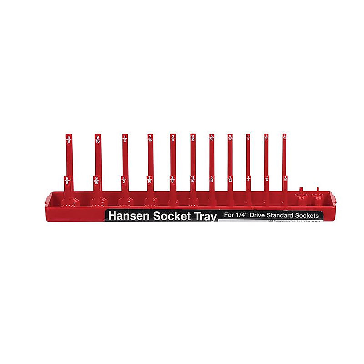 Hansen Global - 1401 - 9 In. L X 1/4 In. Drive SAE Socket Tray 1 Piece