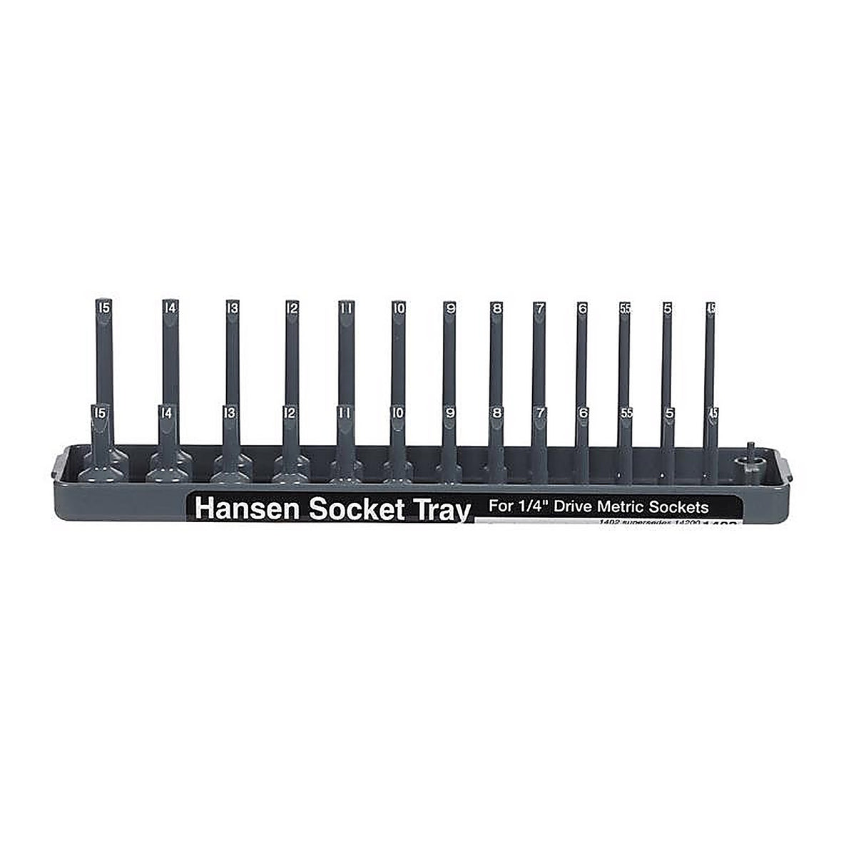 Hansen Global - 1402 - 9 In. L X 1/4 In. Drive Metric Socket 1 Piece