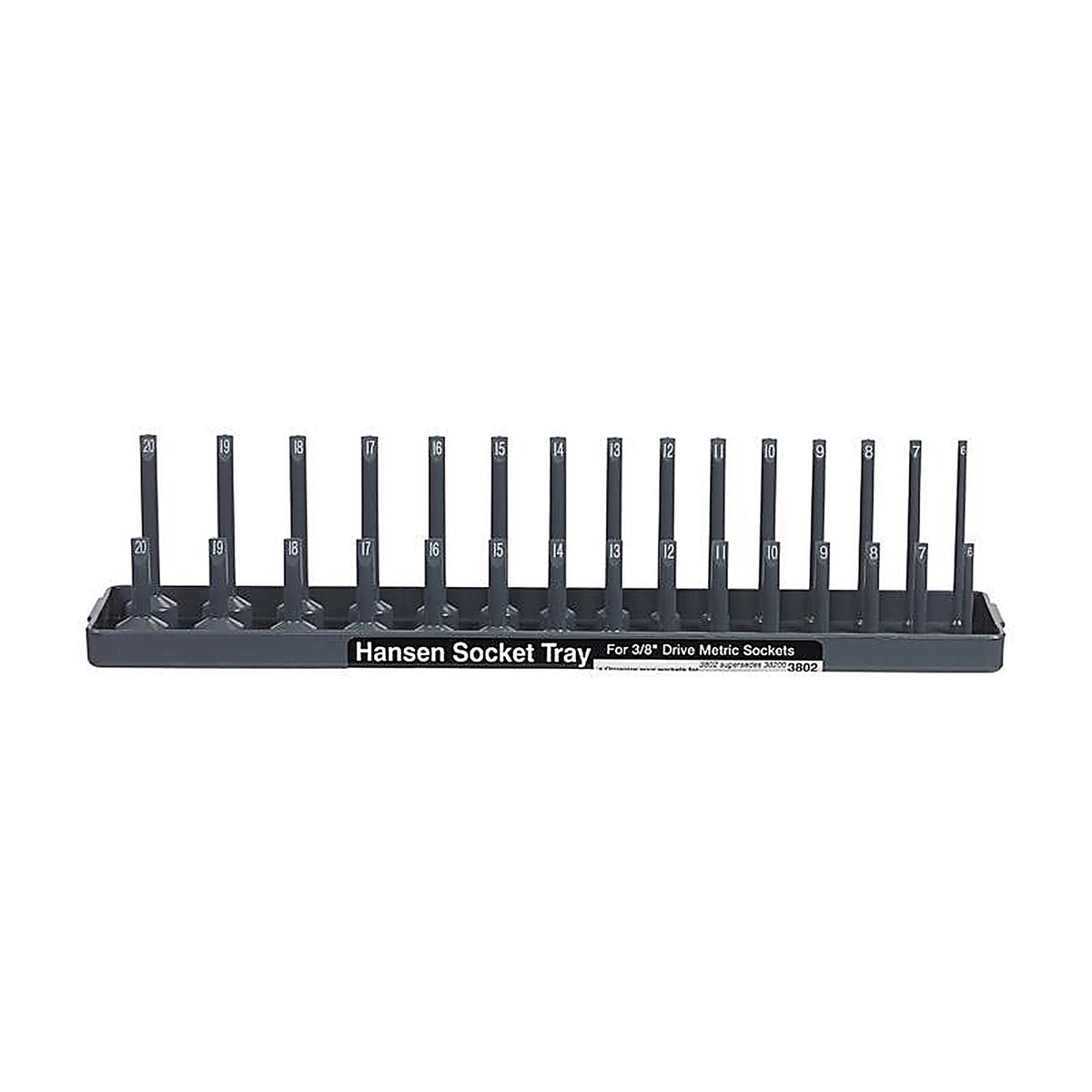 Hansen Global - 3802 - 13.3 In. L X 3/8 In. Drive Metric Socket 1 Piece