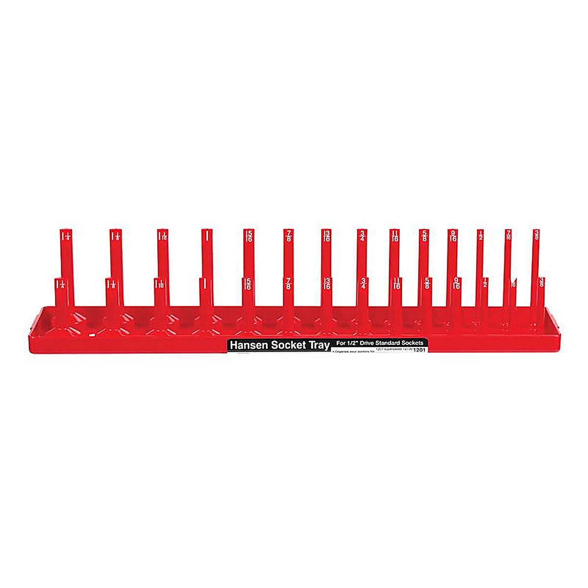 Hansen Global - 1201 - 18 In. L X 1/2 In. Drive SAE Socket Tray 1 Piece