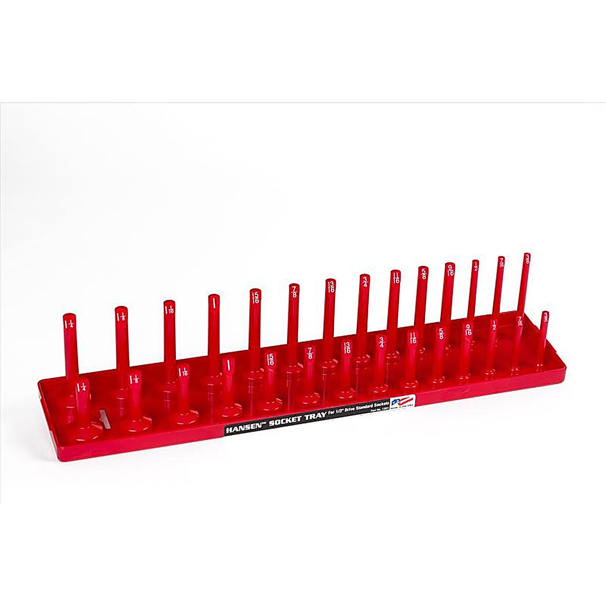 Hansen Global - 1201 - 18 In. L X 1/2 In. Drive SAE Socket Tray 1 Piece