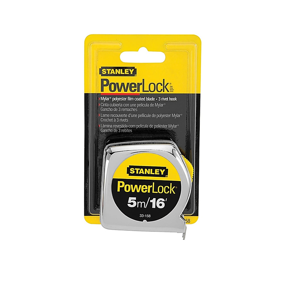 Stanley 33-158 PowerLock 16 ft. L x 0.75 in. W Tape Measure 1/Pack
