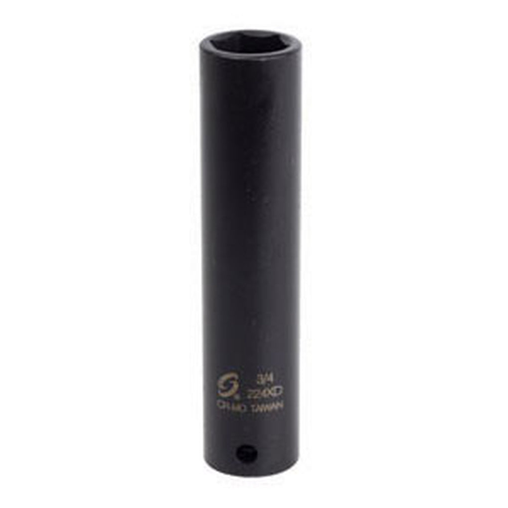 Sunex Tools - 224XD - 1/2 Inch Drive, Extra Long Deep Impact Socket, 3/4 Inch