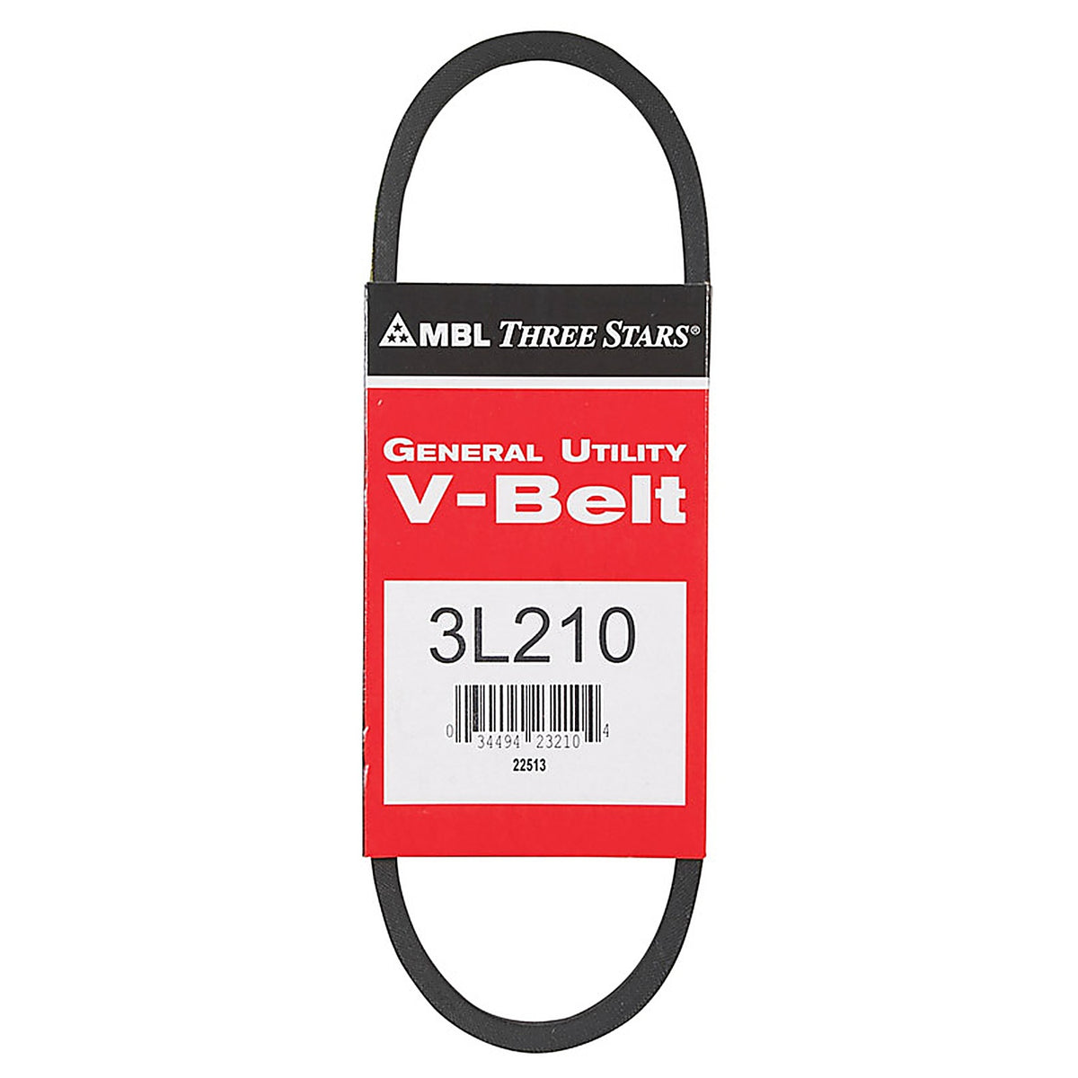 Mitsuboshi 3L210A FHP 3L210 General Utility V-Belt 0.38 in. W x 21 in. L For Fractional Horsepower Motors