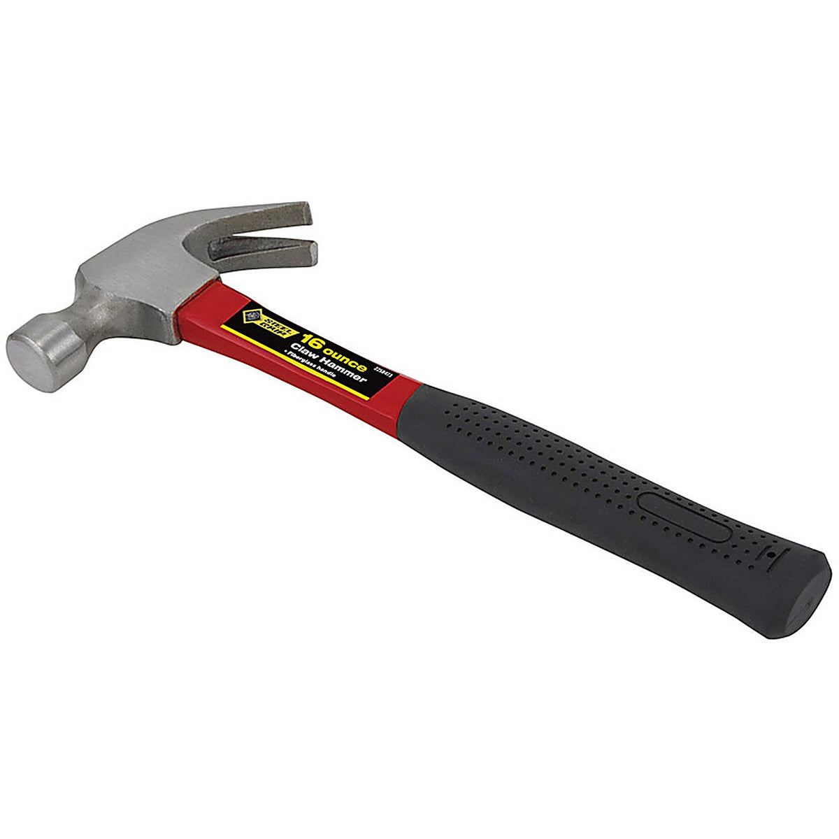 Steel Grip 2258473 16 oz. Smooth Face Claw Hammer Fiberglass Handle