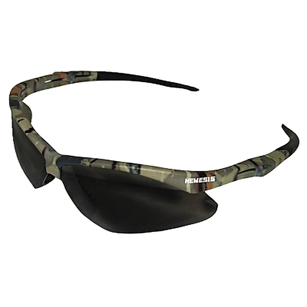 Kimberly Clark - 22609 - V30 Nemesis Safety Glasses, Smoke, Polycarbonate Lens, Anti-Fog, Camouflage Frame/Temples, Nylon