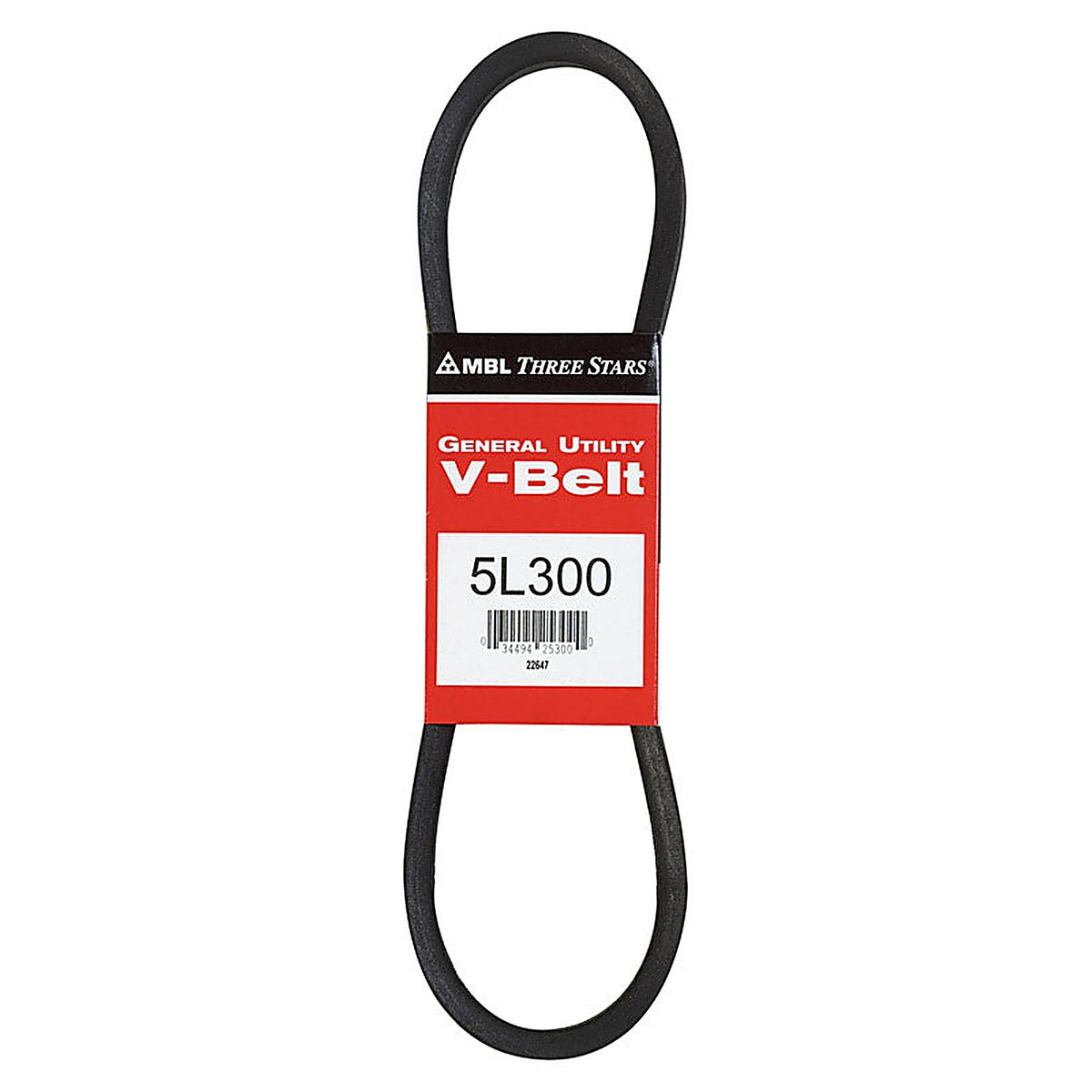Mitsuboshi 5L300A FHP 5L300 General Utility V-Belt 0.63 in. W x 30 in. L For Fractional Horsepower Motors