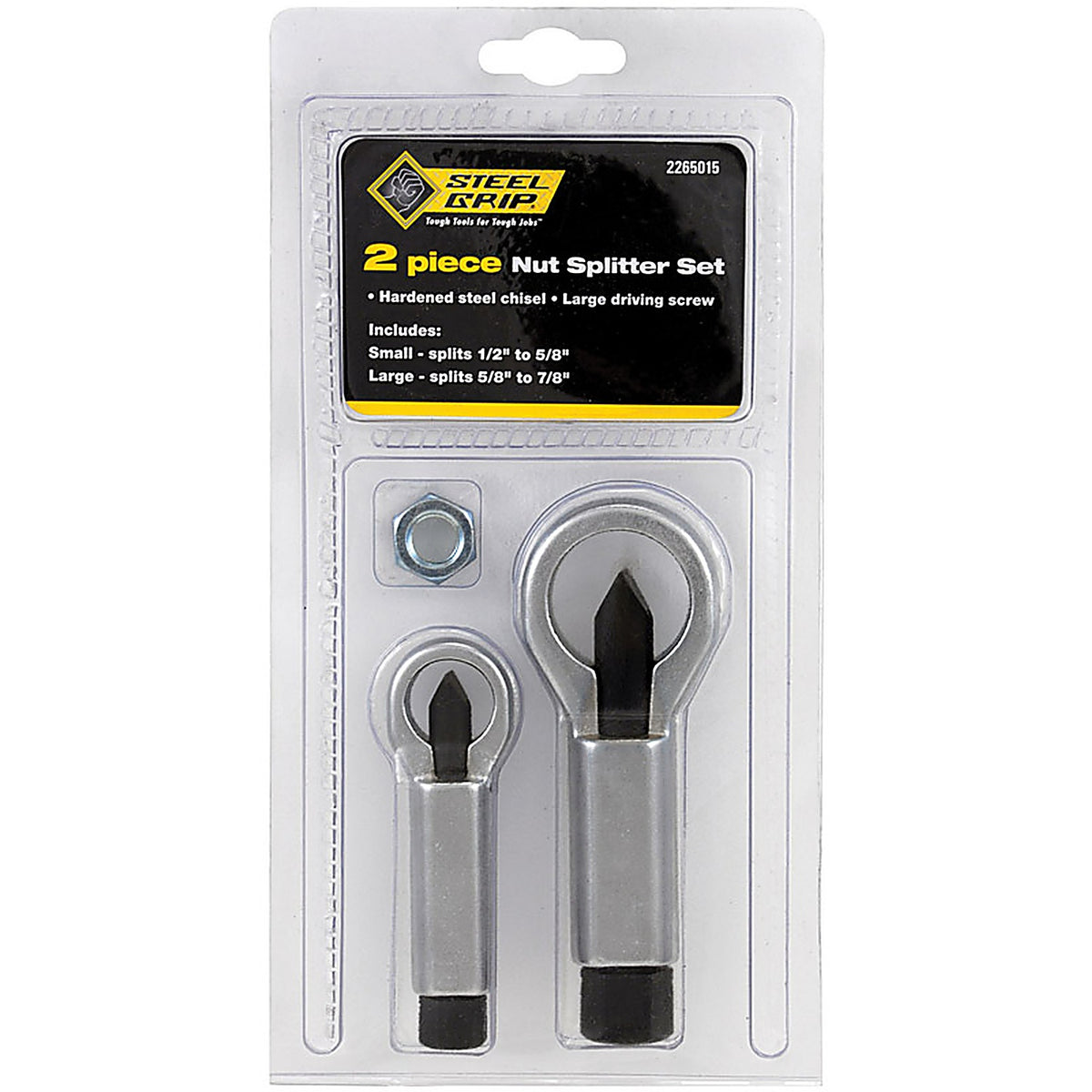 Steel Grip 2265015 1/2 in. Steel Nut Splitter Set 4-1/2 in. 2/pc.