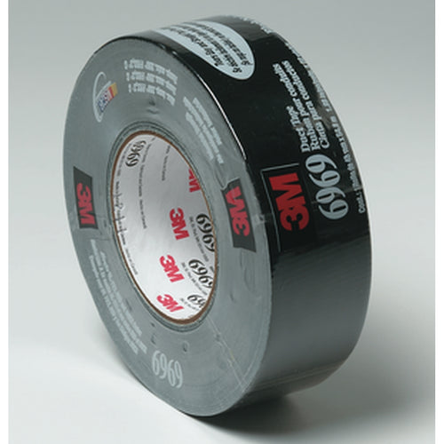 3M 22773 6969 Extra Heavy Duty Duct Tape Black, 48 mm x 54.8 m 10.7 mil 70006250230
