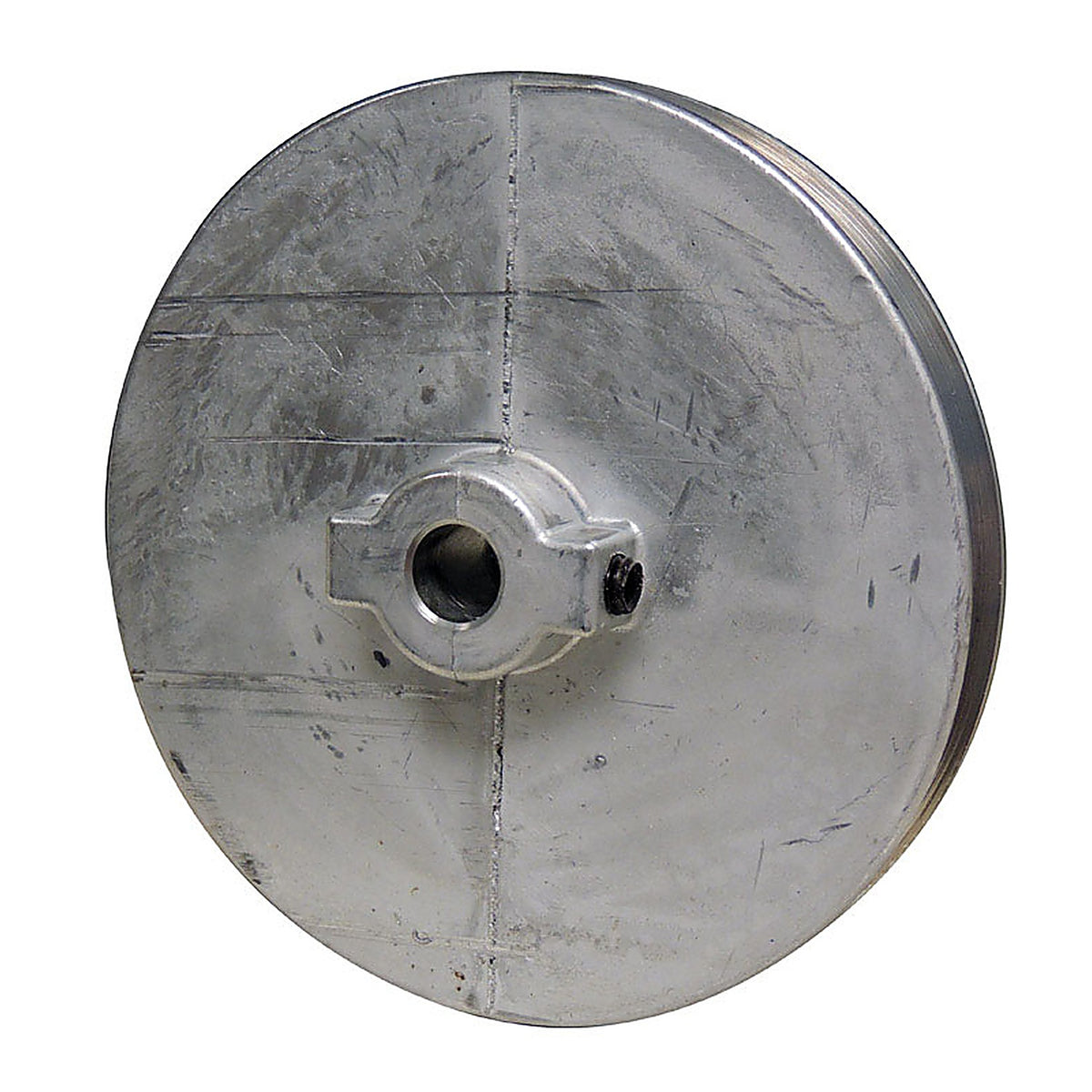 Chicago Die Casting 500A5 5 in. Dia. Zinc Single V Grooved Pulley