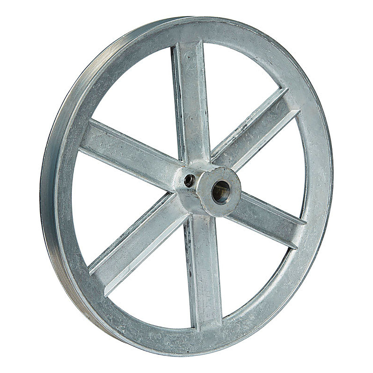 Chicago Die Casting 800A7 8 in. Dia. Zinc Single V Grooved Pulley