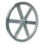 Chicago Die Casting 1000A6 10 in. Dia. Zinc Single V Grooved Pulley