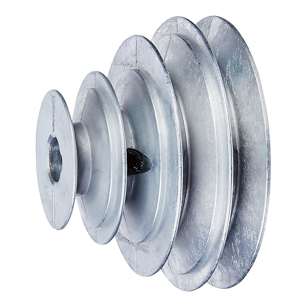 Chicago Die Cast - 1416 - 2/2-1/2/3-1/2/4 In. D X 5/8 In. D Zinc V-Groove 4-Step Pulley