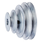 Chicago Die Cast - 1416 - 2/2-1/2/3-1/2/4 In. D X 5/8 In. D Zinc V-Groove 4-Step Pulley