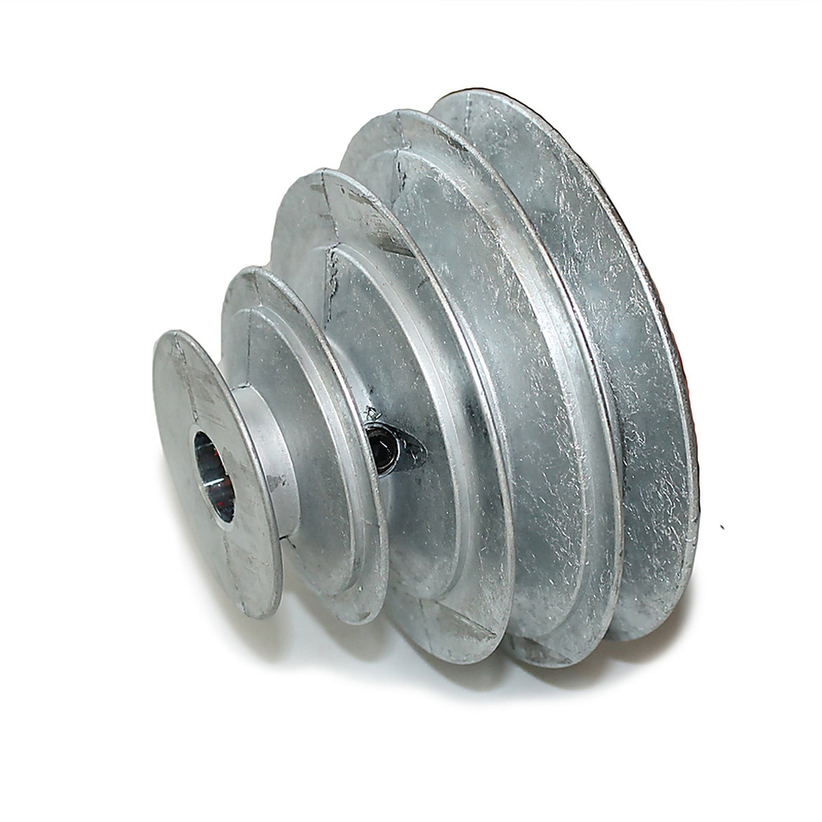 Chicago Die Cast - 1416 - 2/2-1/2/3-1/2/4 In. D X 5/8 In. D Zinc V-Groove 4-Step Pulley