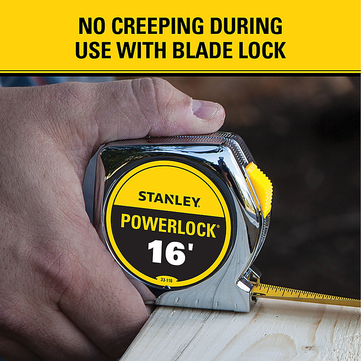 Stanley 33-116 PowerLock 16 ft. L x 0.75 in. W Tape Measure 1/Pack