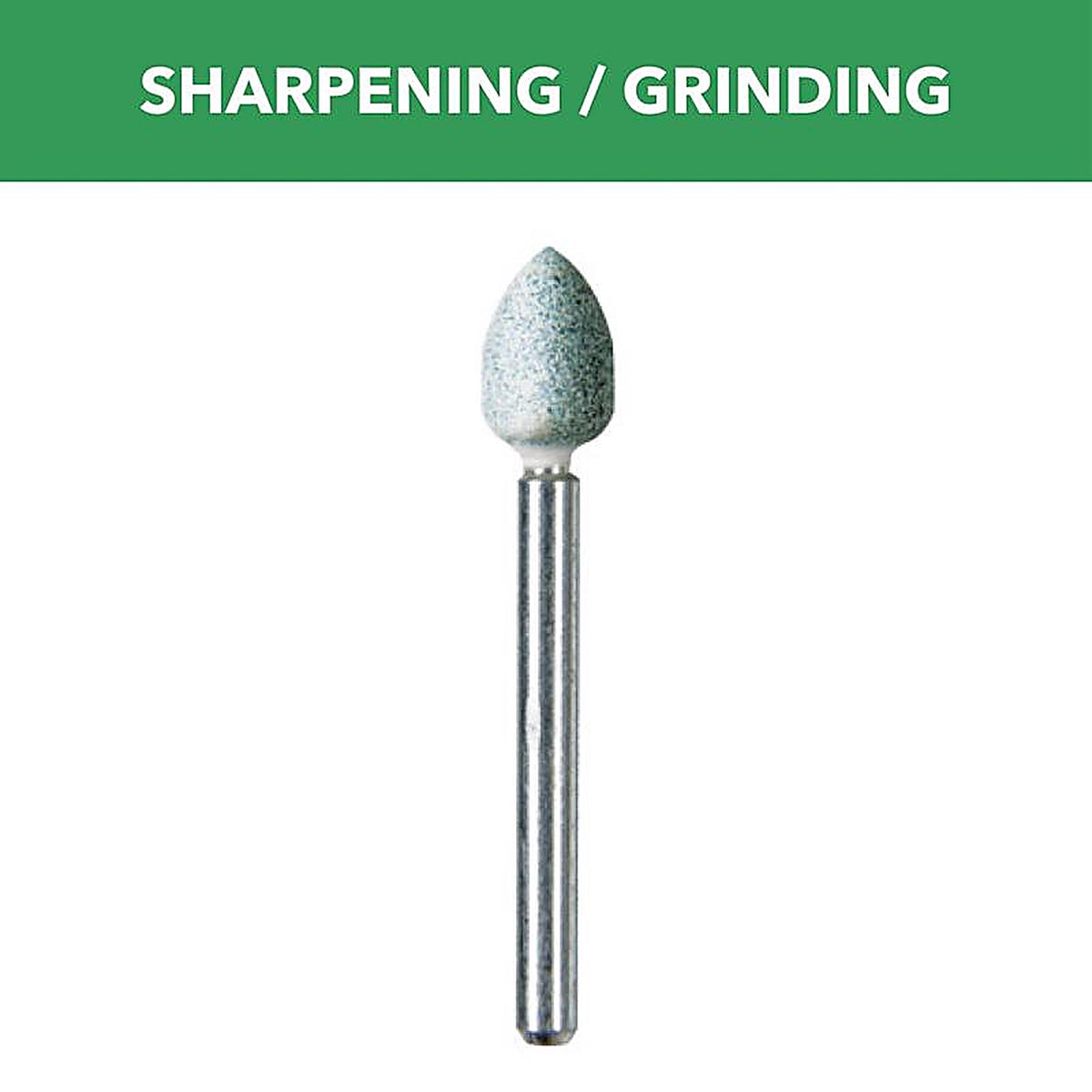 Dremel - 83142 - 9/32 In. D X 9/32 In. L Silicon Carbide Grinding Stone Conical 35000 Rpm 1 Piece