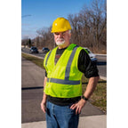 C.H. Hanson 55180 Reflective Polyester Mesh Safety Vest Green One Size Fits All