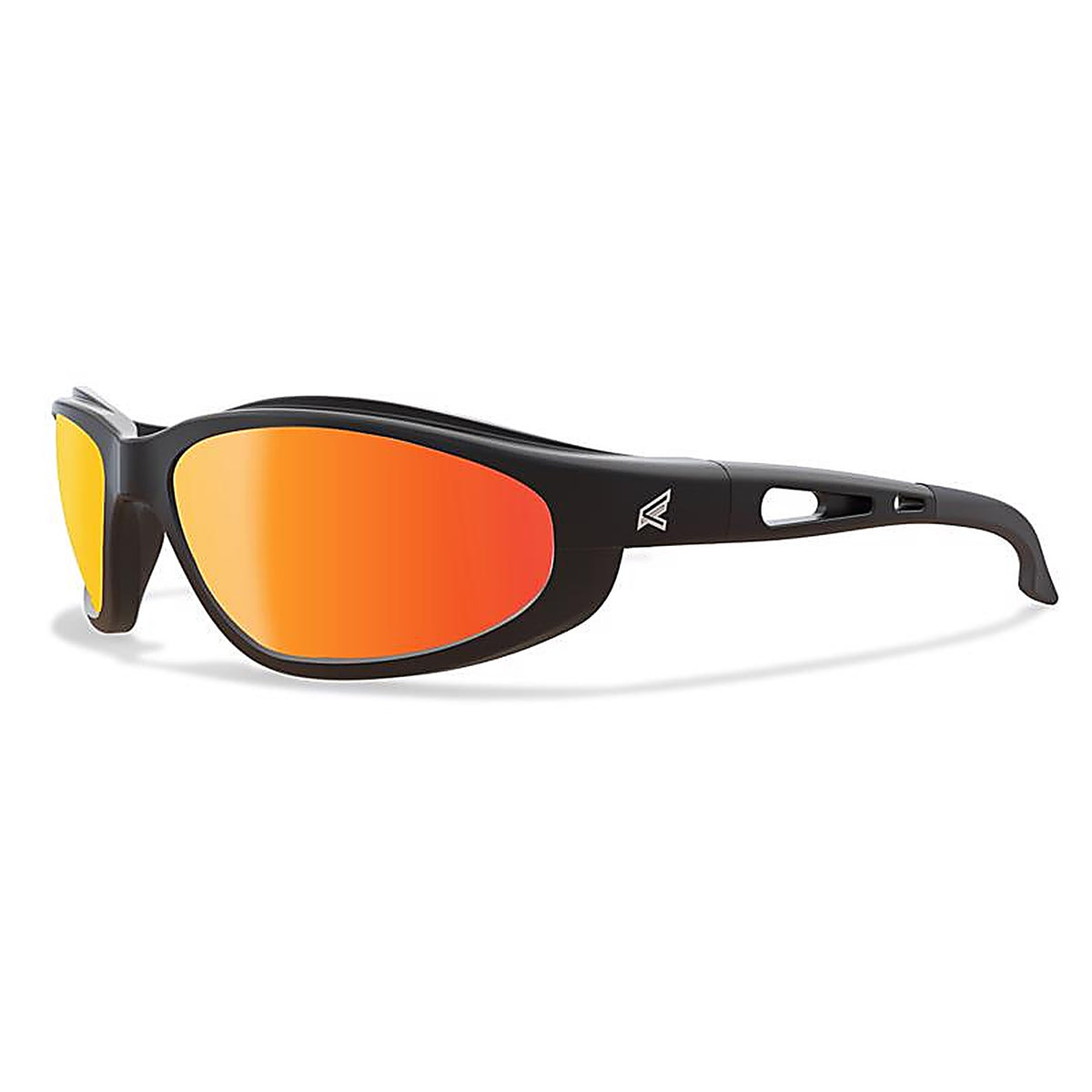 Edge Eyewear - SWAP119 - Dakura Safety Glasses Red Mirror Lens Black Frame 1 Piece