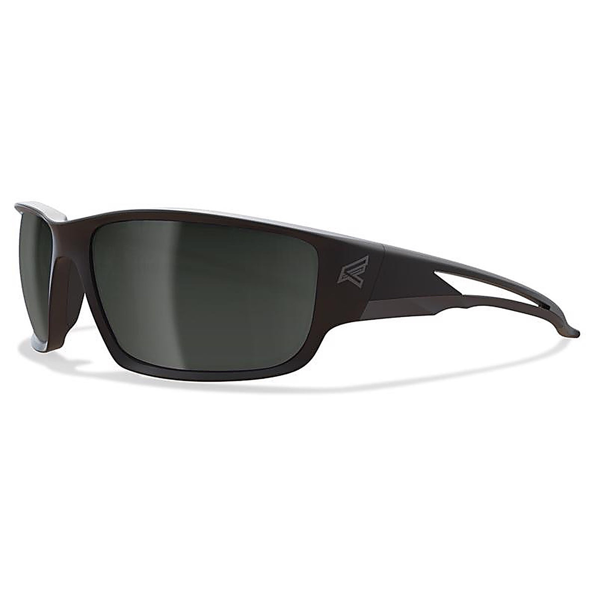 Edge Eyewear TSK21-G15-7 Kazbek Polarized G-15 Safety Glasses Silver Mirror Lens Black Frame 1/pc.