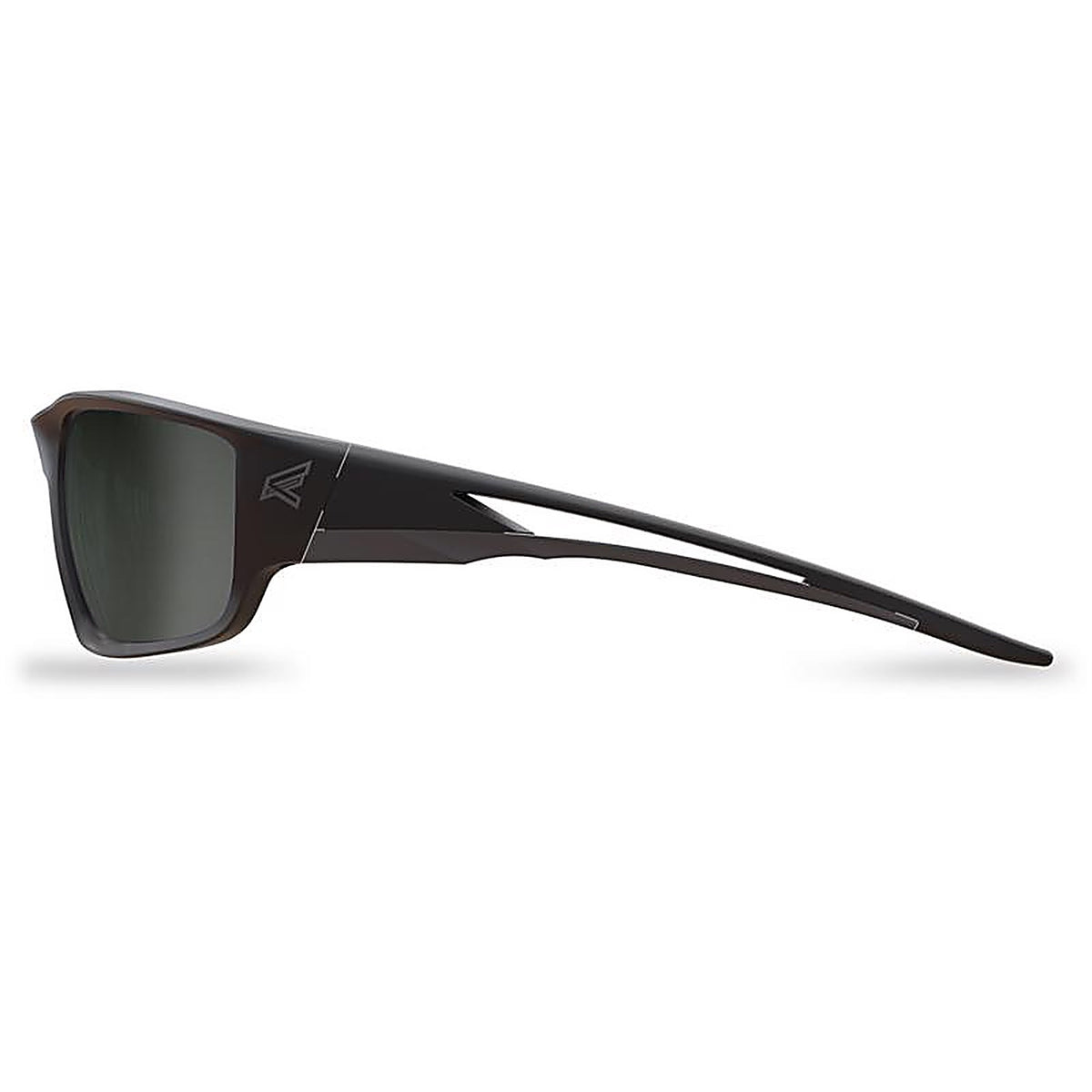 Edge Eyewear TSK21-G15-7 Kazbek Polarized G-15 Safety Glasses Silver Mirror Lens Black Frame 1/pc.