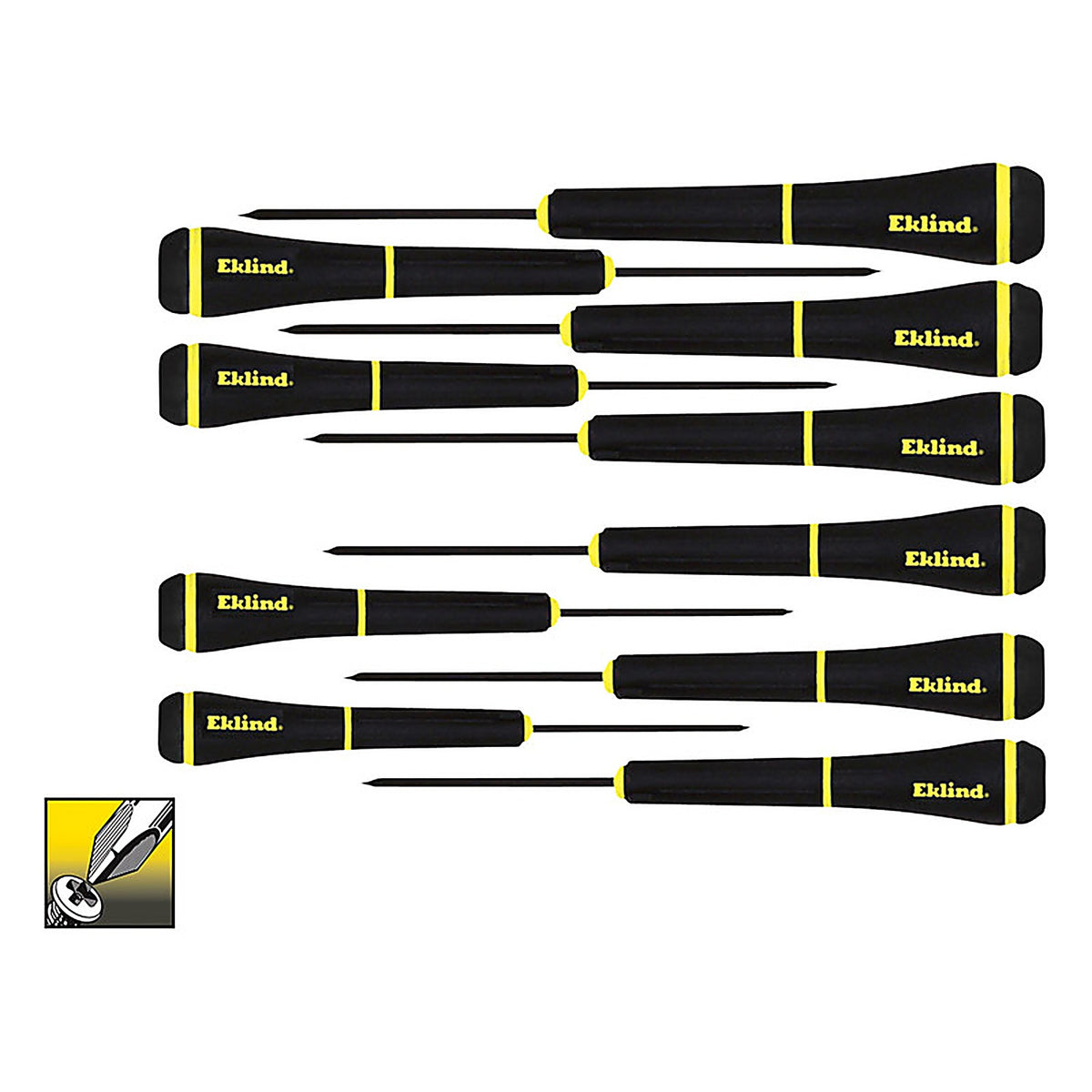 Eklind - 92199 - Psd Phillips/Slotted Precision Driver Set 10 Piece