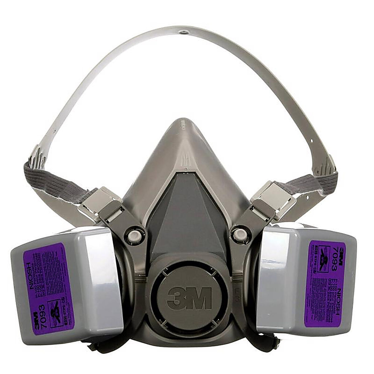 3M 62093H1-DC P100 Lead Paint Removal Respirator Valved Gray M 1 pk