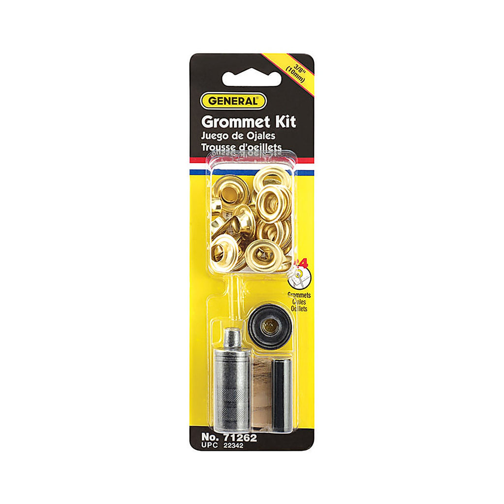 General Tools 71262 3/8 in. Dia. Brass Grommet Kit 24/Pack