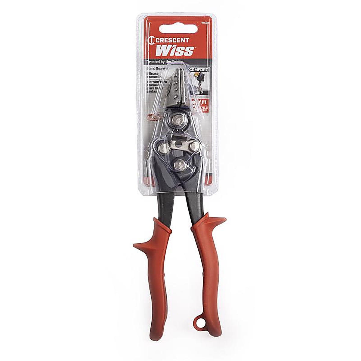 Crescent - WS3N - Wiss 8-3/4 In. HVAC Hand Seamer Red 1 Pack