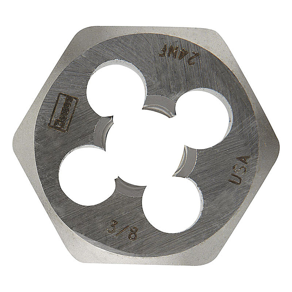 Irwin 9436 Hanson High Carbon Steel SAE Hexagon Die 3/8 in.-24NF 1/pc.