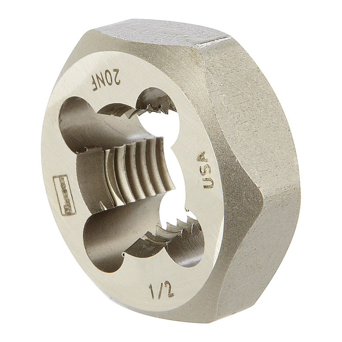 Irwin 9445 Hanson High Carbon Steel SAE Hexagon Die 1/2 in.-20NF 1/pc.