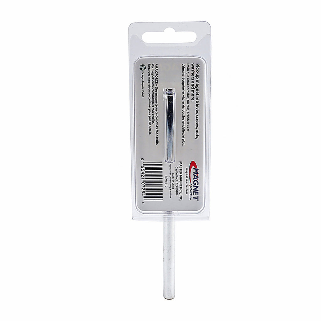 Master Magnetics 7264 5.75 in. Neodymium Pocket Pick-Up Magnet 2 lb. pull 35 MGOe Silver 1/pc.