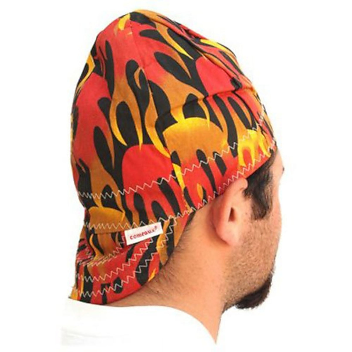 Forney 55814 7 in. H X 7 in. W Cotton Welding Cap Multicolored 1 pc