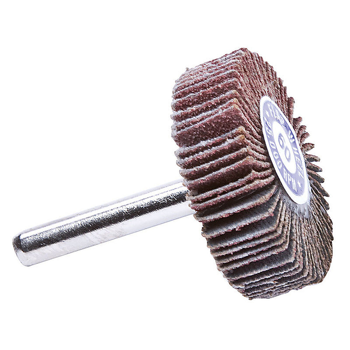 Forney 60187 1-1/2 in. D X 1/4 in. Aluminum Oxide Flap Wheel 60 Grit 1 pc