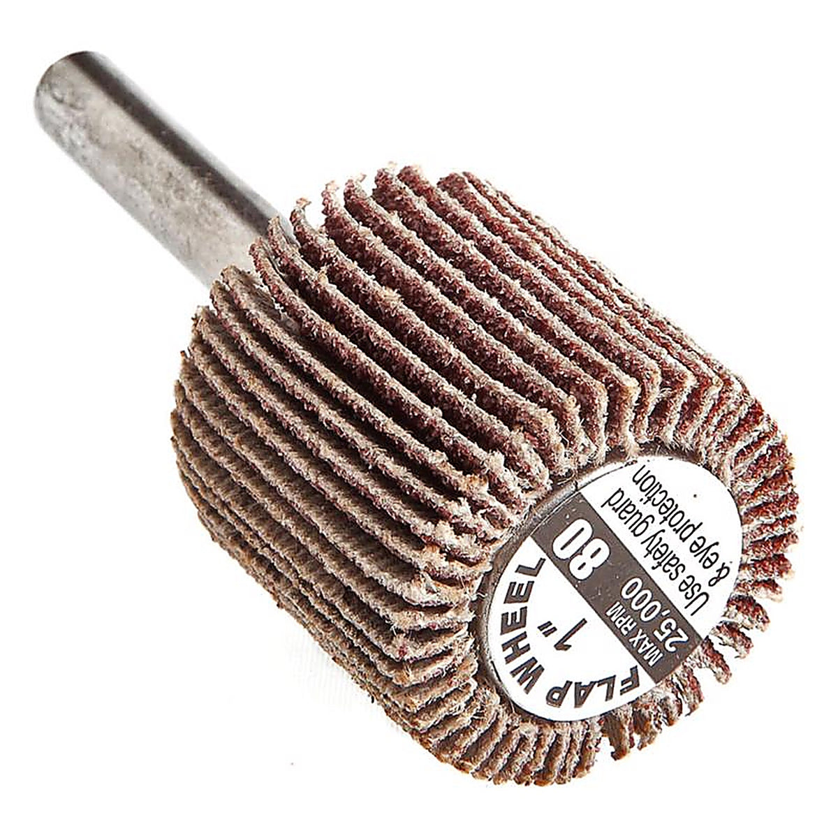 Forney 60191 1 in. D X 1/4 in. S Aluminum Oxide Flap Wheel 80 Grit 1 pc