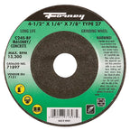 Forney 71897 4-1/2 in. D X 1/4 in. thick T X 7/8 in. in. S Masonry Grinding Wheel 1 pc