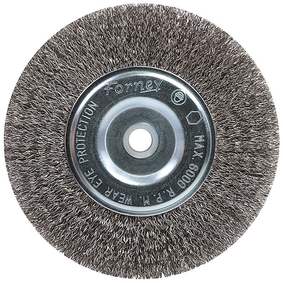 Forney 72745 6 in. Crimped Wire Wheel Brush Metal 6000 rpm 1 pc