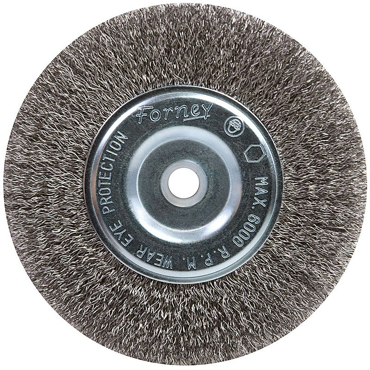 Forney 72747 6 in. Crimped Wire Wheel Brush Metal 6000 rpm 1 pc