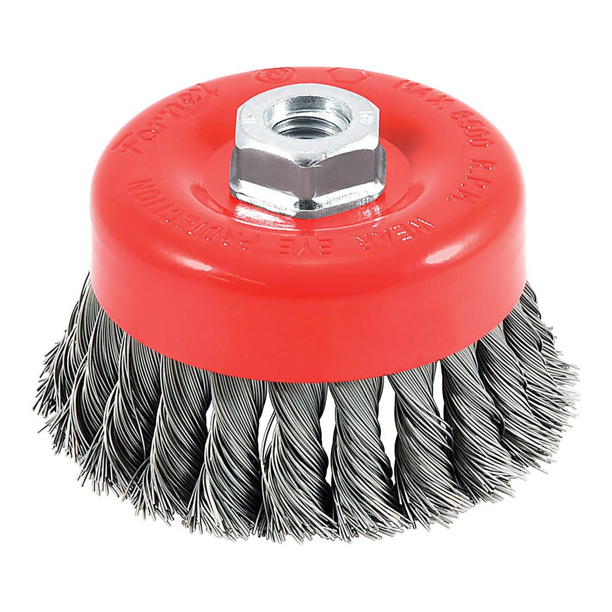 Forney 72753 4 in. D X 5/8 in. S Knotted Steel Cup Brush 8500 rpm 1 pc