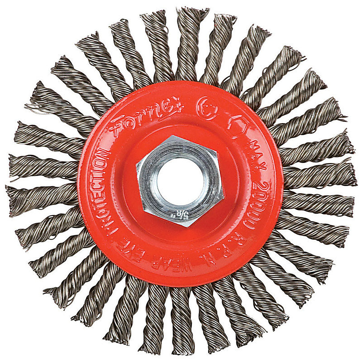 Forney 72760 4 in. Stringer Wire Wheel Brush Metal 20000 rpm 1 pc