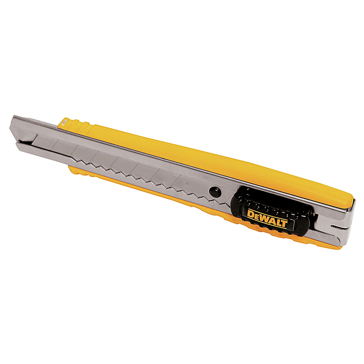DeWalt DWHT10038 6-1/4 in. Sliding Snap-Off Utility Knife Black/Yellow 1 pk